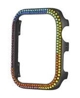 Steve Madden Womens Rainbow Crystal Apple Watch Bumper