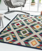 Closeout! Lr Home Lanai LNI81818 5' x 8' Area Rug