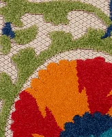 Nourison Home Aloha ALH20 4' x 4' Round Outdoor Area Rug