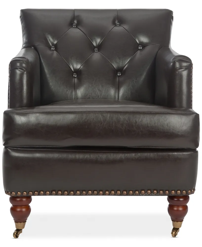 Amsterdam Faux Leather Tufted Chair