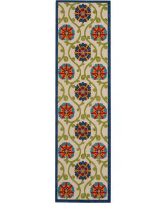 Nourison Home Aloha ALH19 2'3" x 12' Runner Rug