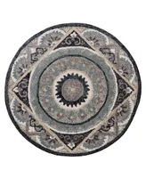 Lr Home Arabella ABA21708 3' x 3' Round Area Rug