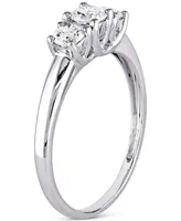 Diamond Three Stone Engagement Ring (1/2 ct. t.w.) 14k White Gold