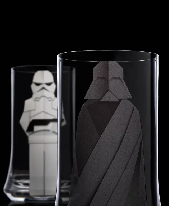 Star Wars Dining | Set of Two Star Wars Stemless Wine Glasses | Color: Black/White | Size: Os | Aiion's Closet