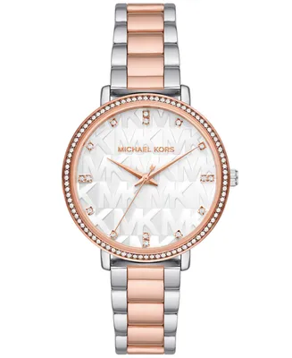 Michael Kors Women's Pyper Three-Hand Two-Tone Bracelet Watch 38mm