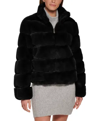 Calvin Klein Women's Faux-Fur Coat