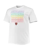 Men's Fanatics White Chicago Bears Big and Tall City Pride T-shirt