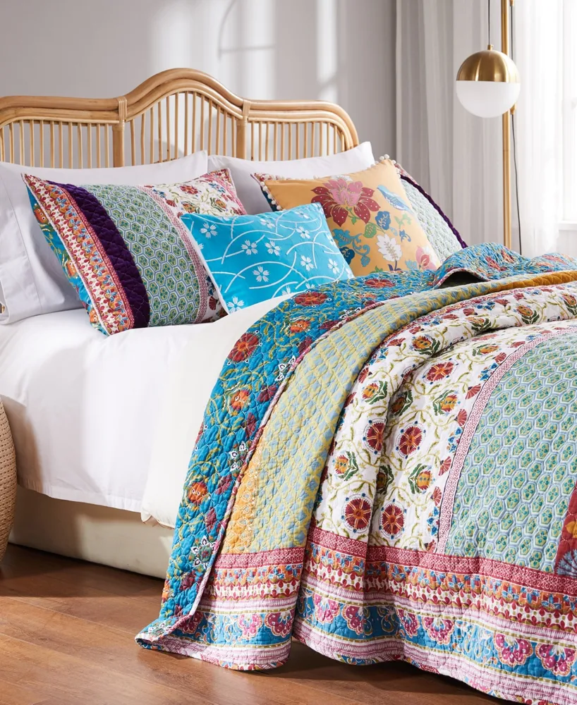 Greenland Home Fashions Thalia Quilt Set, 3-Piece Full - Queen