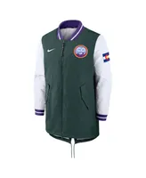 Men's Nike Green Colorado Rockies City Connect Full-Zip Dugout Jacket