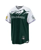 Men's Nike Charlie Blackmon Green Colorado Rockies City Connect Replica Player Jersey