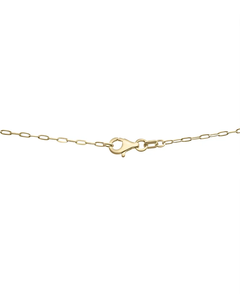 Wrapped Diamond Initial "B" 18" Pendant Necklace (1/10 ct. t.w.) in 14k Gold, Created for Macy's
