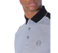 A|X Armani Exchange Men's Accent Small Circle Logo Polo Shirt