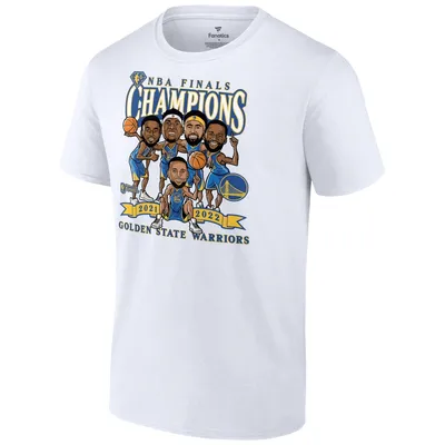 Fanatics Men's White Golden State Warriors 2022 Nba Finals Champion Caricature T-Shirt
