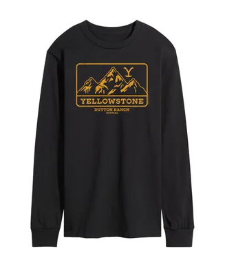 Men's Yellowstone Mountain Long Sleeve T-shirt