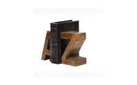 Contemporary A-z Bookends, Set of 2