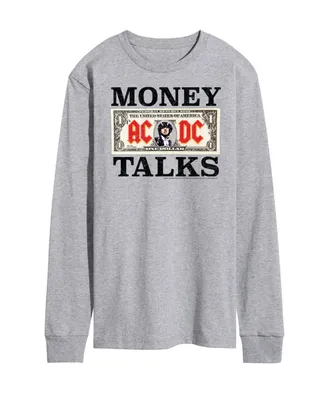 Men's Acdc Money Talks Long Sleeve T-shirt
