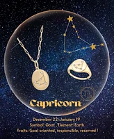 Wrapped Diamond Capricorn Constellation 18" Pendant Necklace (1/20 ct. tw) in 10k Yellow Gold, Created for Macy's