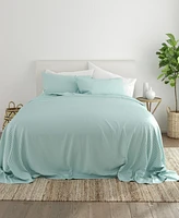 ienjoy Home Expressed Embossed Striped -Pc. Sheet Set