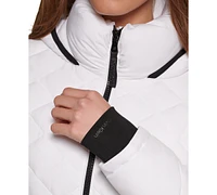 Calvin Klein Womens Side-Panel Hooded Packable Puffer Coat, Created for Macys