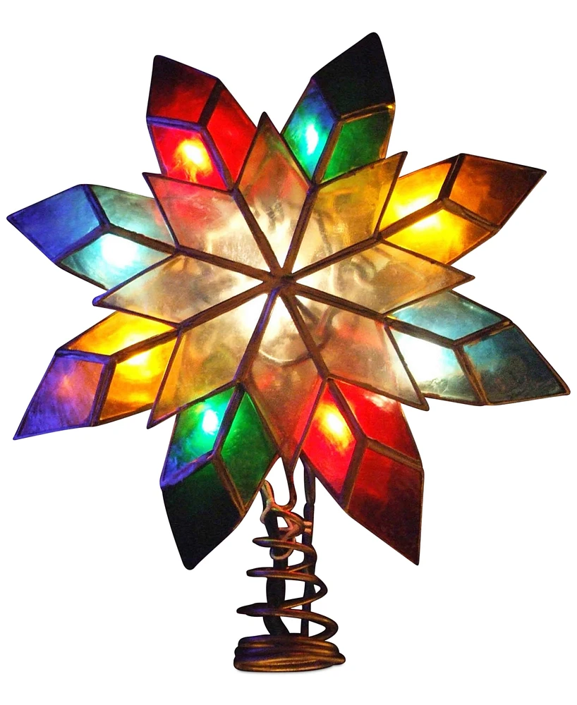 Kurt Adler 10-Light Capiz Star Treetop