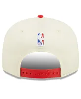 Men's New Era Cream and Red Toronto Raptors 2022 Nba Draft 9FIFTY Snapback Adjustable Hat