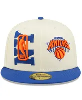 Men's New Era Cream and Blue York Knicks 2022 Nba Draft 59FIFTY Fitted Hat