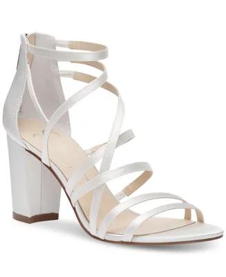 Jessica Simpson Women's Stassey Bridal Strappy Block-Heel Sandals