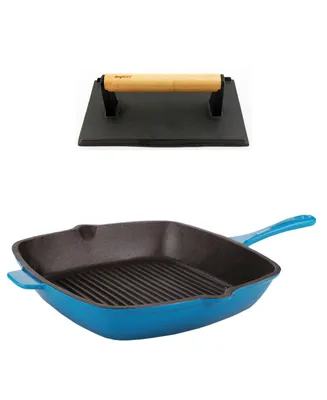 Neo Cast Iron Grill Pan and Bacon, Steak Press