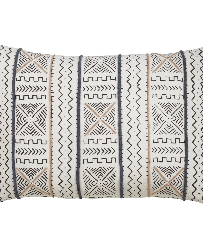 Saro Lifestyle Mud Cloth Decorative Pillow, 14" x 20"
