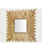 Rustic Metal Wall Mirror, 30" x 30"