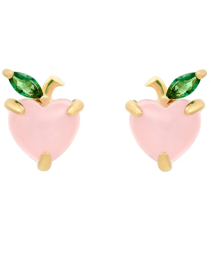 Girls Crew Peach Stud Earrings 