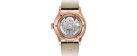 Mido Men's Swiss Automatic Multifort Skeleton Vertigo Brown Leather Strap Watch 42mm