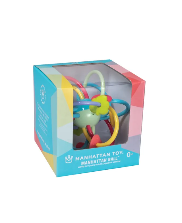 Baby Beads Natural Wood Rattle, Teether, and Clutching Sensory Toy:  Manhattan Toy