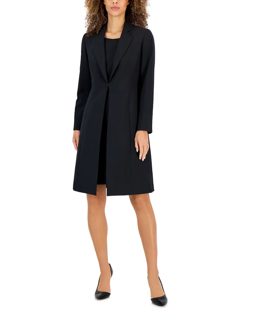 Le Suit Women's Crepe Topper Jacket & Sheath Dress Suit