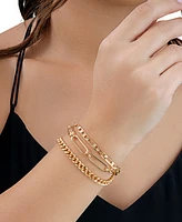 Women's Layered Chain Bolo Bracelet