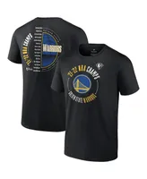 Men's Fanatics Black Golden State Warriors 2022 Nba Finals Champions Drive List Roster T-shirt