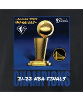 Men's Fanatics Black Golden State Warriors 2022 Nba Finals Champions 75th Anniversary Jumper Trophy T-shirt