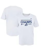 Preschool Fanatics White Tampa Bay Lightning 2022 Eastern Conference Champions Locker Room T-shirt