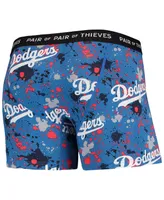 Men's Pair Of Thieves Royal, Black Los Angeles Dodgers Super Fit 2-Pack Boxer Briefs Set