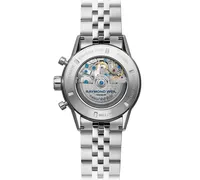 Raymond Weil Men's Swiss Automatic Chronograph Freelancer Stainless Steel Bracelet Watch 43.5mm