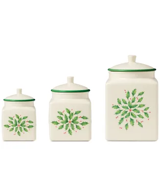 Lenox Holiday Canisters, Set of 3