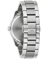 Bulova Men's Classic Wilton Stainless Steel Bracelet Watch 41mm - Silver