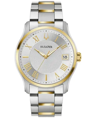 Bulova Men's Classic Wilton Two-Tone Stainless Steel Bracelet Watch 41mm - Two