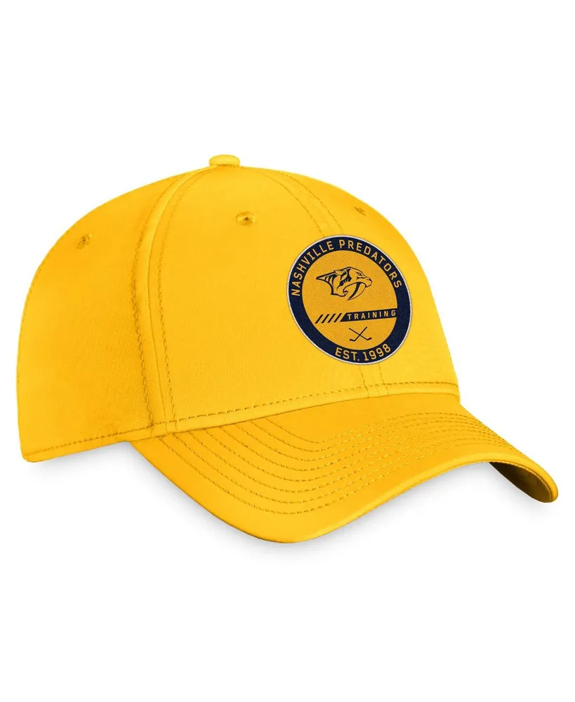 Men's Fanatics Gold Nashville Predators Authentic Pro Training Camp Flex Hat