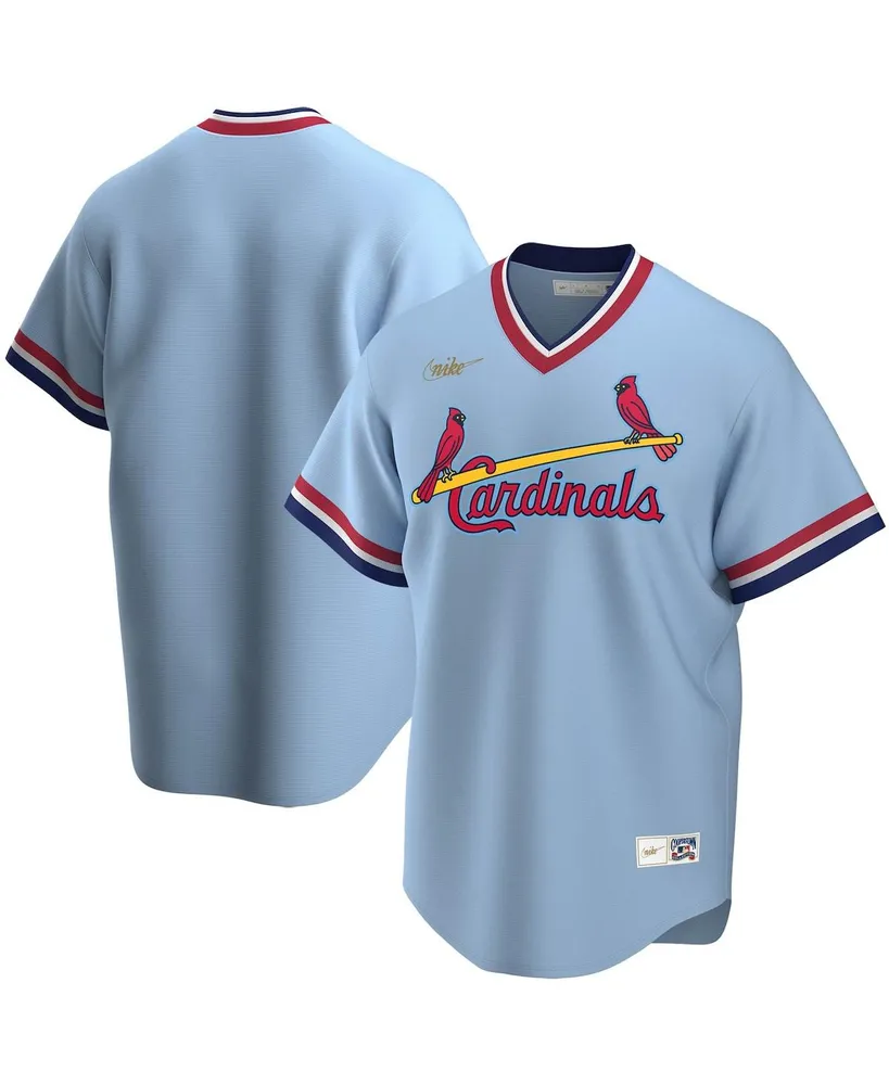 Men's Nike Light Blue St. Louis Cardinals Road Cooperstown Collection Team Jersey