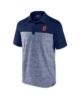 Men's Fanatics Navy Detroit Tigers Iconic Omni Brushed Space-Dye Polo Shirt