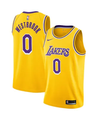 Men's Nike Russell Westbrook Gold Los Angeles Lakers 2020/21 Swingman Player Jersey - Icon Edition