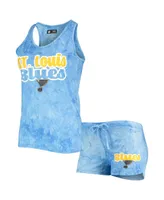 Women's Concepts Sport Blue St. Louis Blues Billboard Racerback Tank Top and Shorts Set