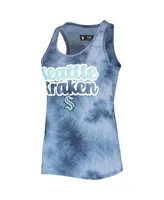 Women's Concepts Sport Deep Sea Blue Seattle Kraken Billboard Racerback Tank Top and Shorts Set