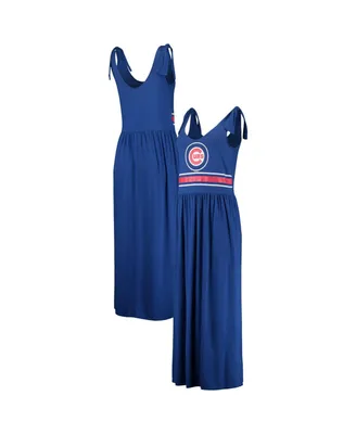Women's G-iii 4Her by Carl Banks Royal Chicago Cubs Game Over Maxi Dress